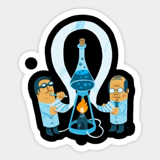 Science Men Sticker